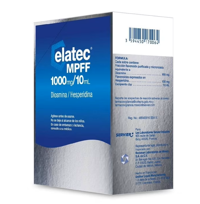 Elatec MPFF Diosminia 900 mg, Hesperidina 100 mg