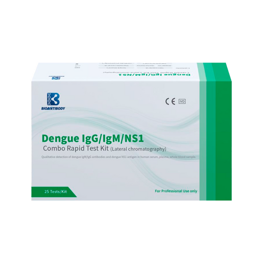 Pruebas rápidas de Dengue IgG / IgM / NS1 Combo Rapid Test Kit con 25 pruebas BIOANTIBODY