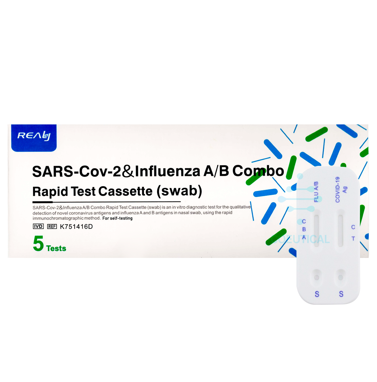 Pruebas Rápidas De Antígeno DUO Covid-19 + Influenza A/B Realy Tech