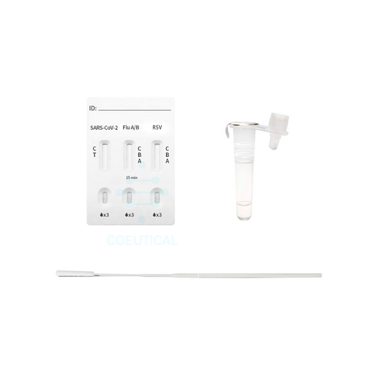 Pruebas rápidas SARS-COV-2 & Influenza A y B Virus sincitial respiratorio (VSR o RSV)