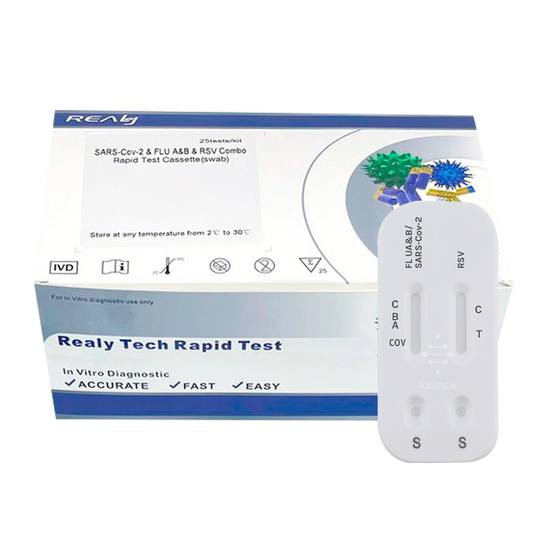 Pruebas rápidas SARS-COV-2 & FLU A&B & RSV COMBO Rapid Test Cassette (swab)