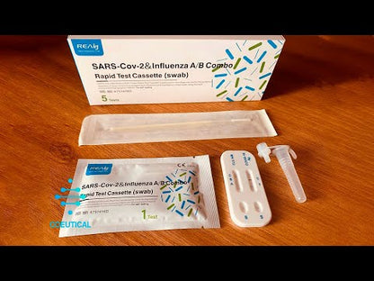 Pruebas Rápidas De Antígeno DUO Covid-19 + Influenza A/B Realy Tech